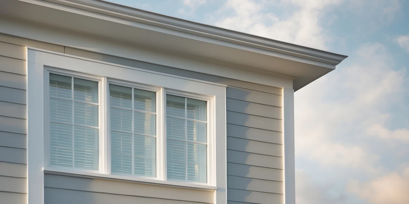 Modern home with fiber cement siding