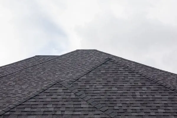 Residential roof replacement with new shingles