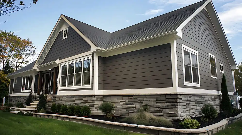 Commercial building exterior featuring fiber cement siding designed for durable, fire-resistant, and low-maintenance commercial siding applications