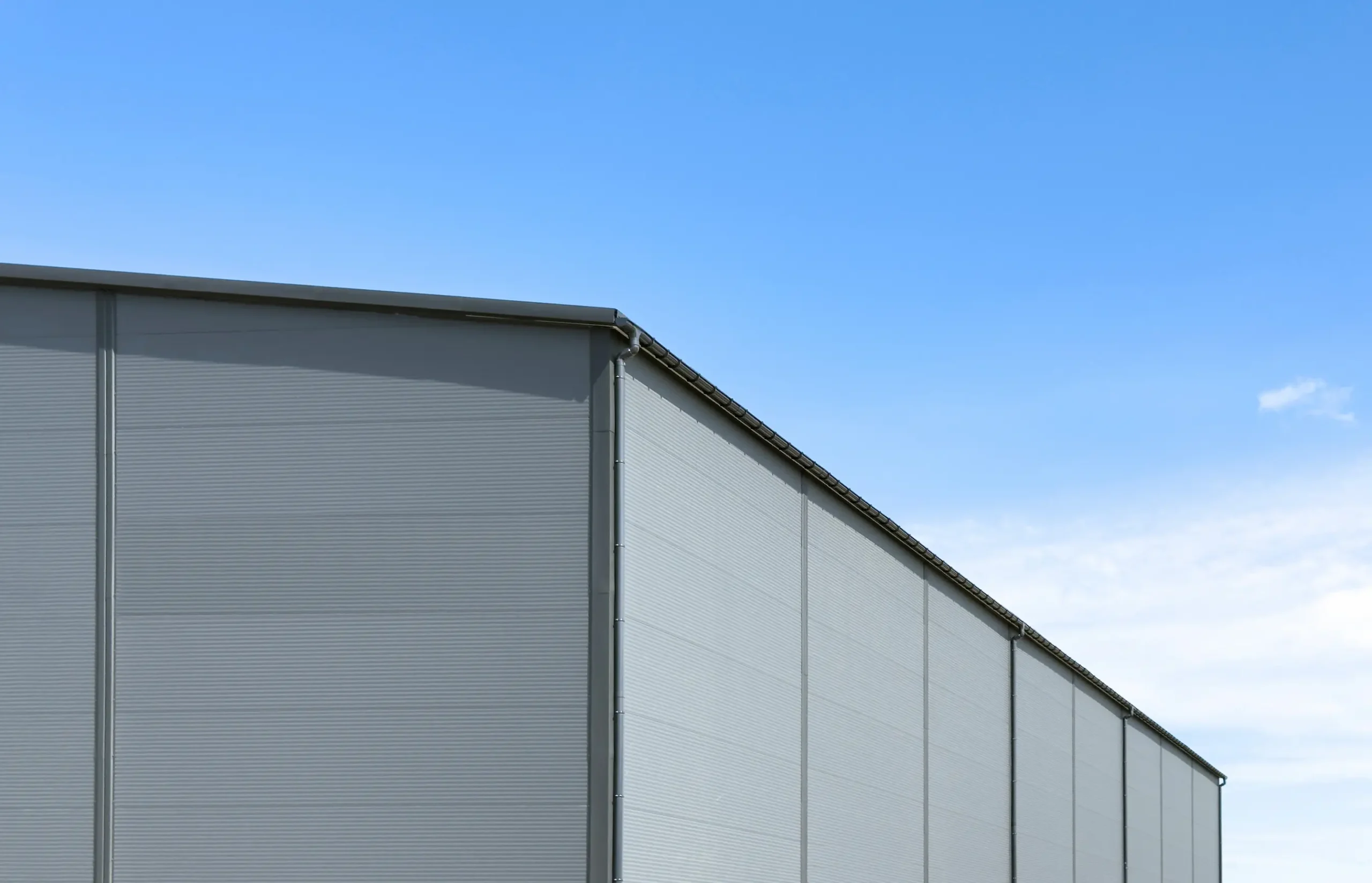 Commercial building exterior with durable siding designed to improve insulation and long-term exterior performance