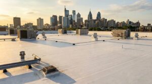 Commercial roof maintenance plan illustrated by flat commercial roof